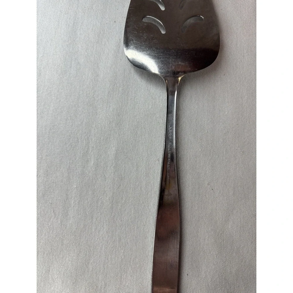 NSCO Stainless Steel Cake/Pie Slice Silver Floral Handle 10 in